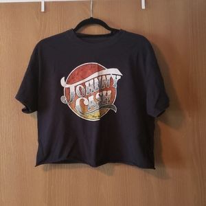 Johnny Cash crop top